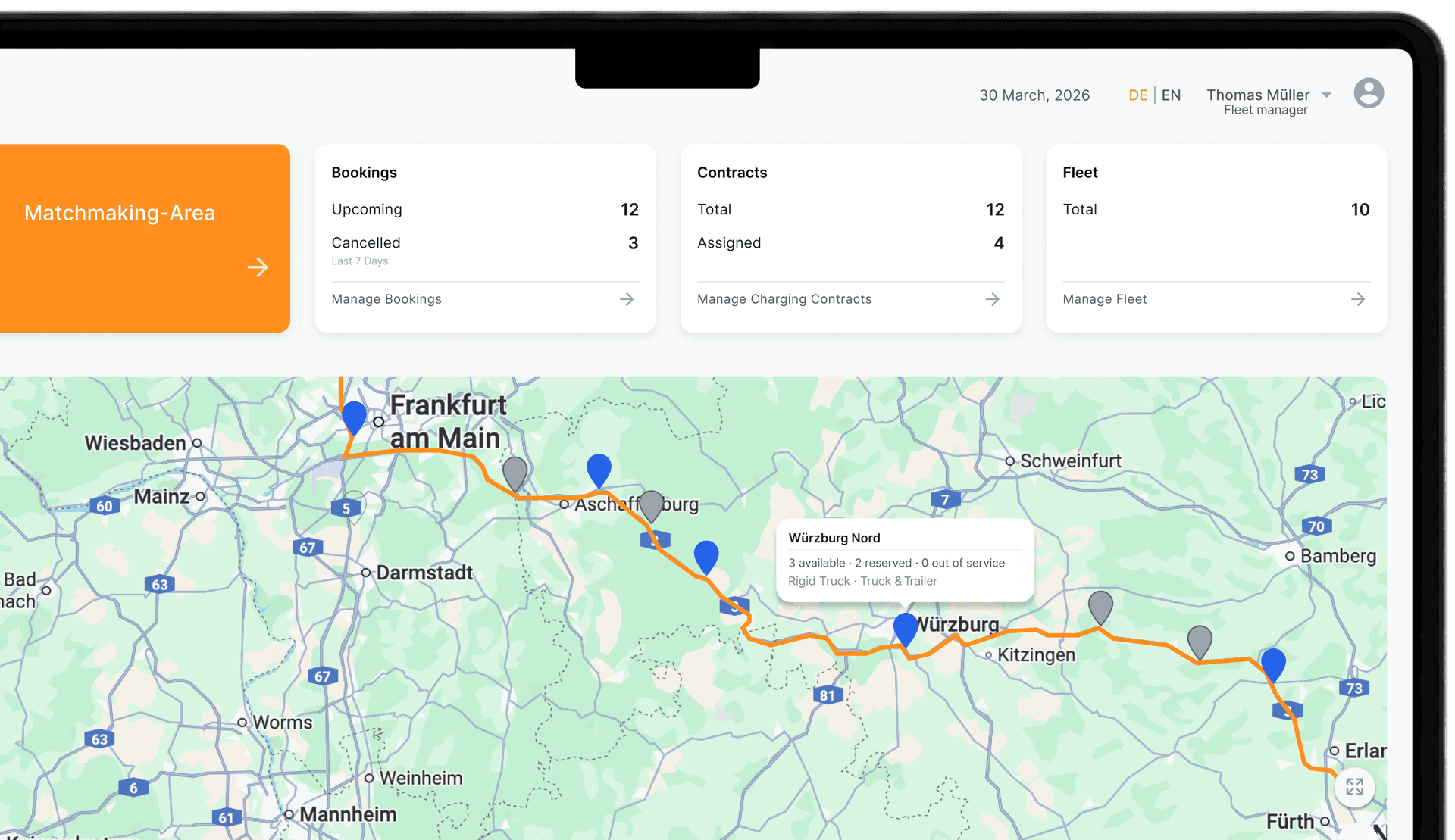 Touren- und Ladeplan erstellen